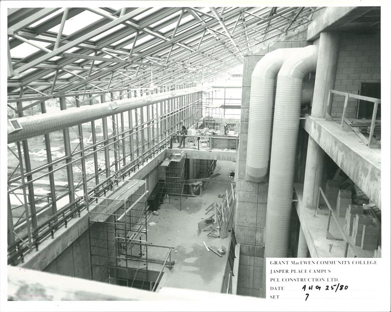 Construction at MacEwan 1980