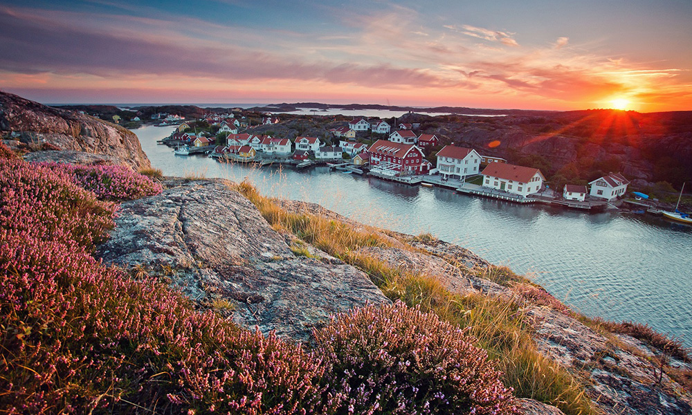 Landscape photo of small town in Eurpoe