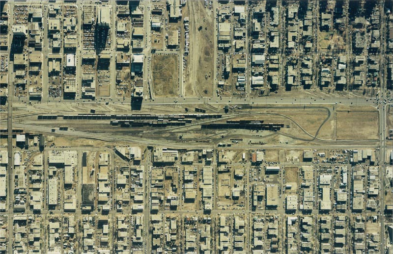 former CN rail yards aerial shot and future home on MacEwan