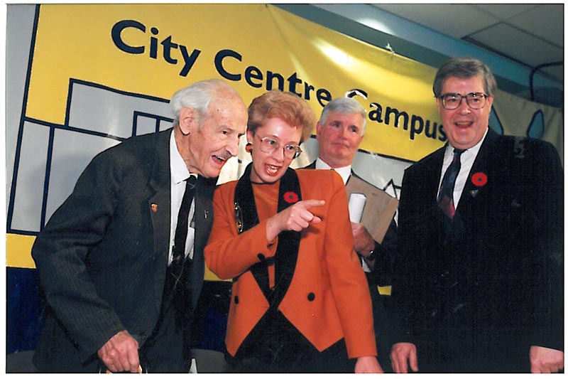 Dr. MacEwan at the opening of City Centre Campus.