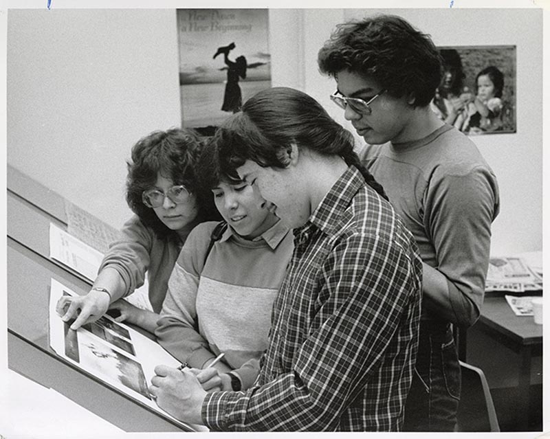 Indigenous communications students 1986