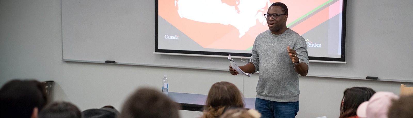 teaching speaking in front of class