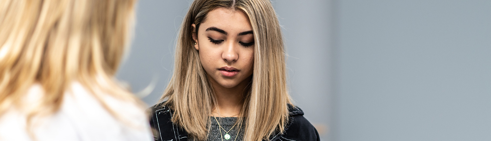young girl in a counselling session