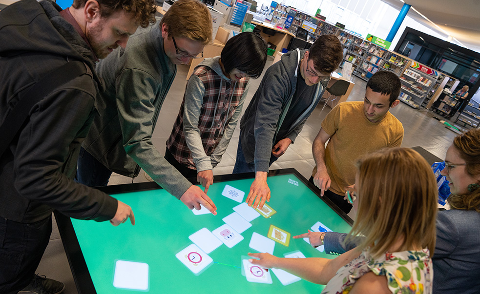 students at epl testing game