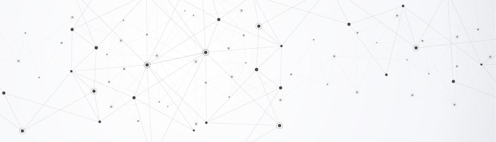 A grid of various-sized dots connected by lines