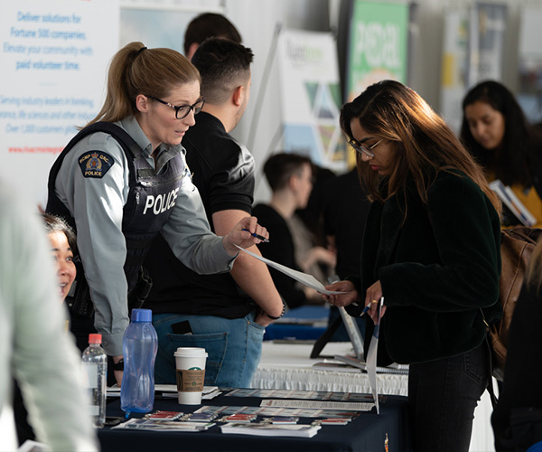 students a career fair