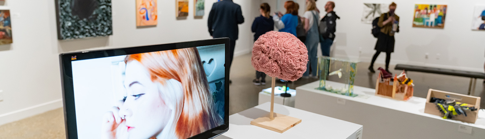 gallery with studio arts projects
