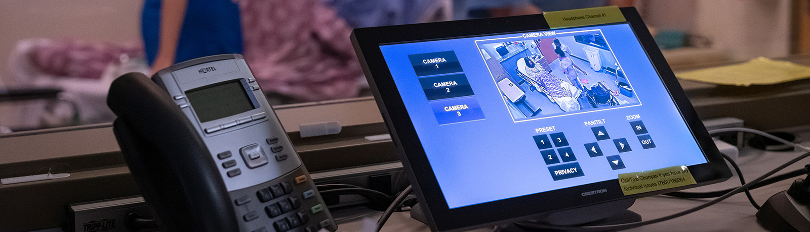 monitor at clinical simulation centre