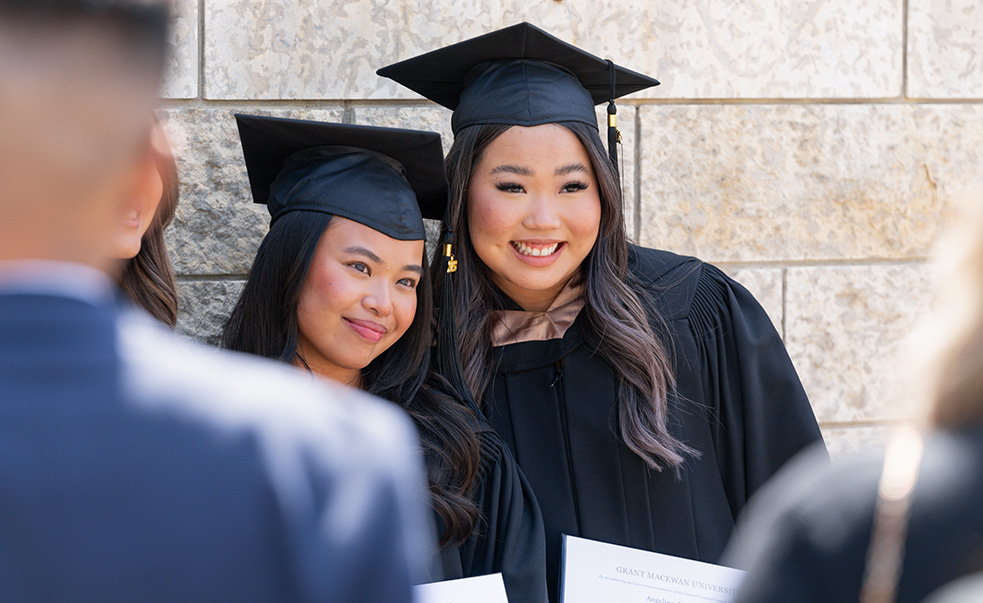 Student at convocation