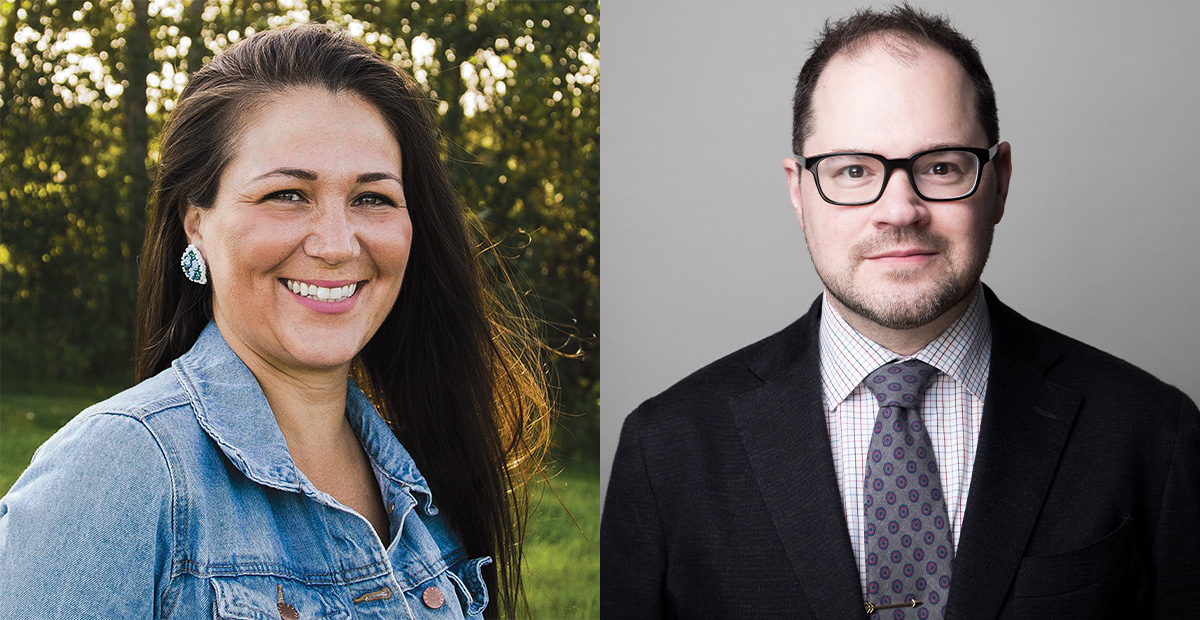 Headshots of Shani Gwin and Robert Jennings