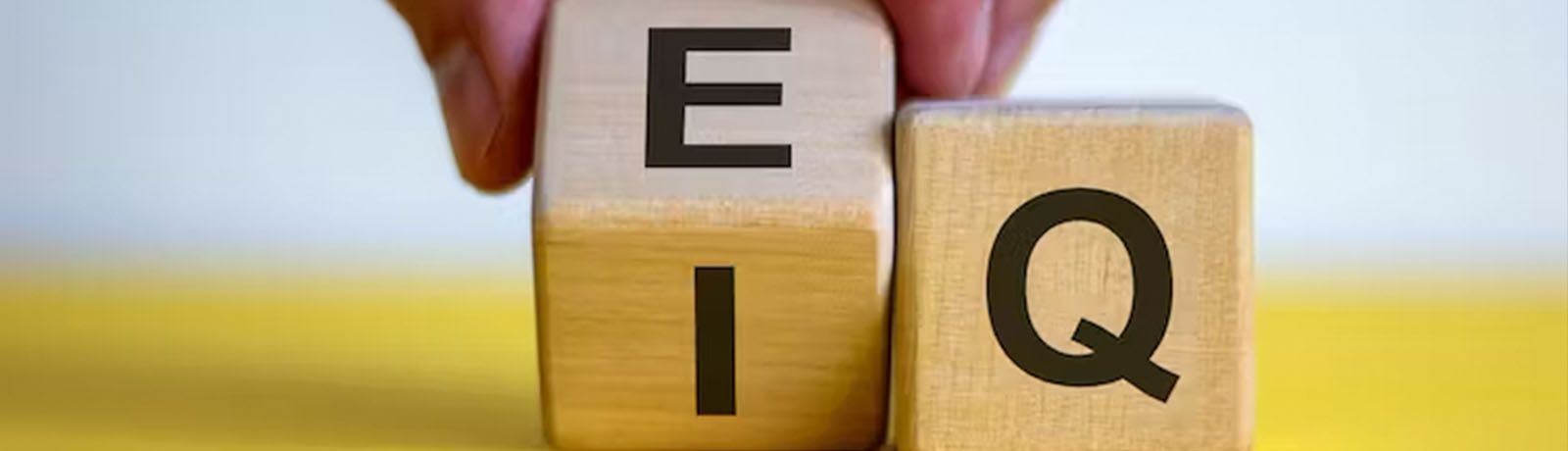 Two blocks side by side, with the first block flipping from the letter I to E, and the second with the letter Q.
