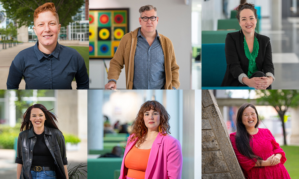 A collage of the headshots of the six award recipients.