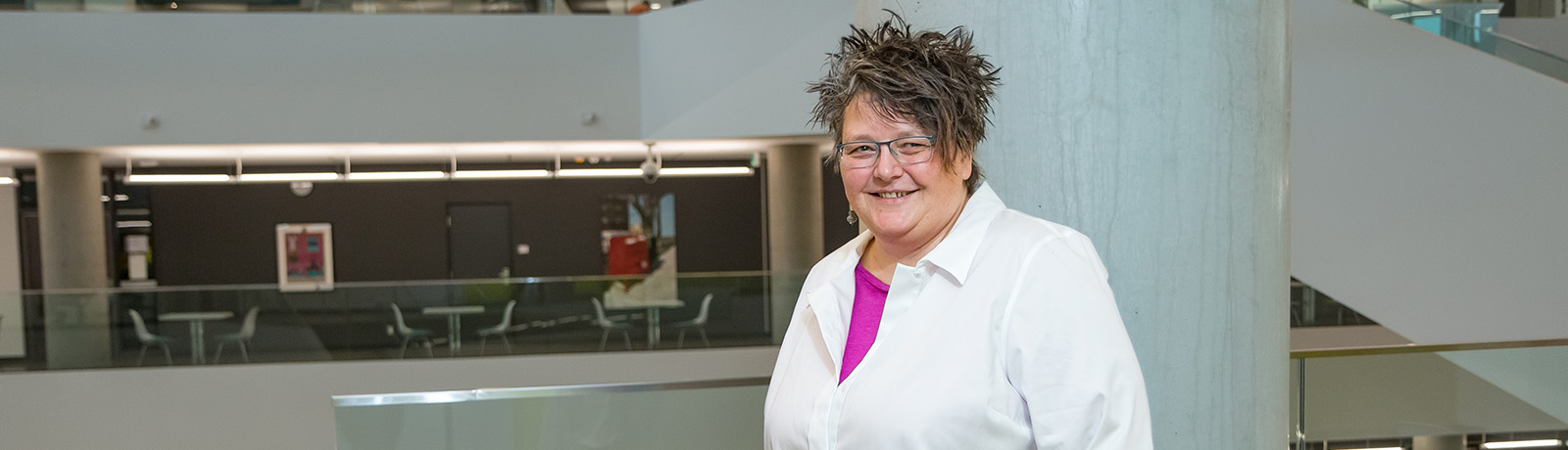 Dr. Melike Schalomon in Allard Hall