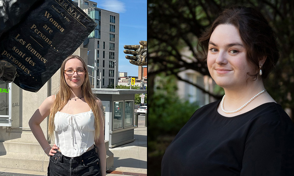 Headshots of two President's Medal award winners