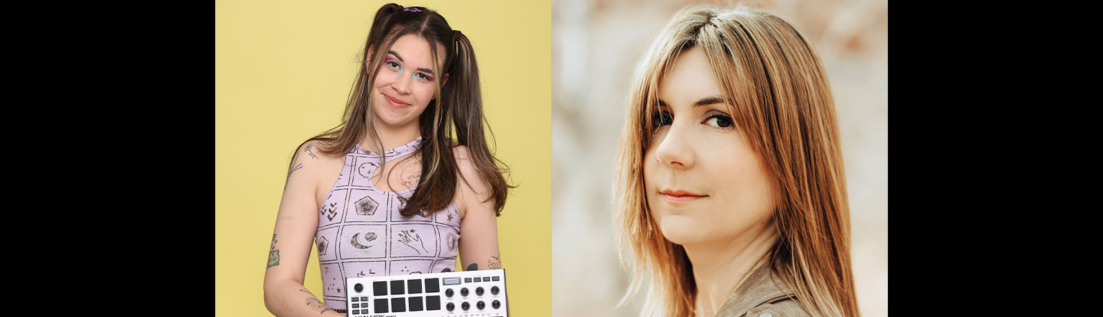 Headshots of Siri Iris and Olivia Street side by side.