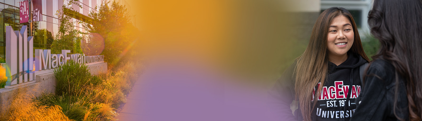 close up of two young women talking to each other outside