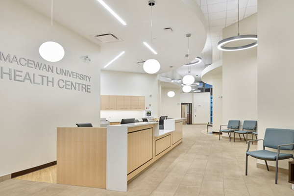 interior of MacEwan Health Centre