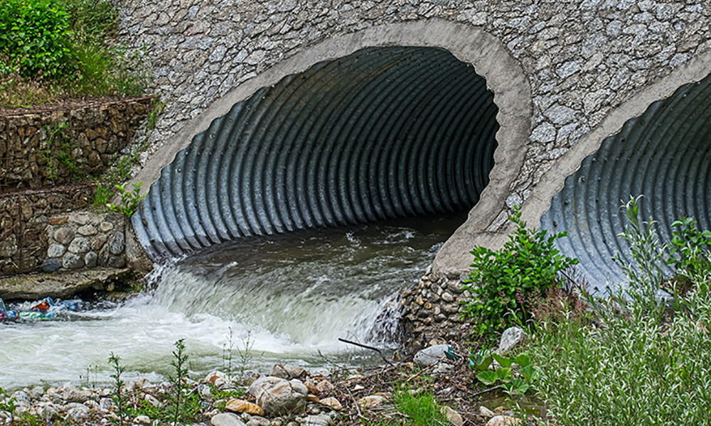 Image of a stormwater outlet - a huge pipe
