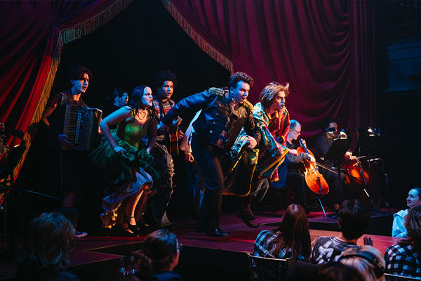 theatre students performing on stage